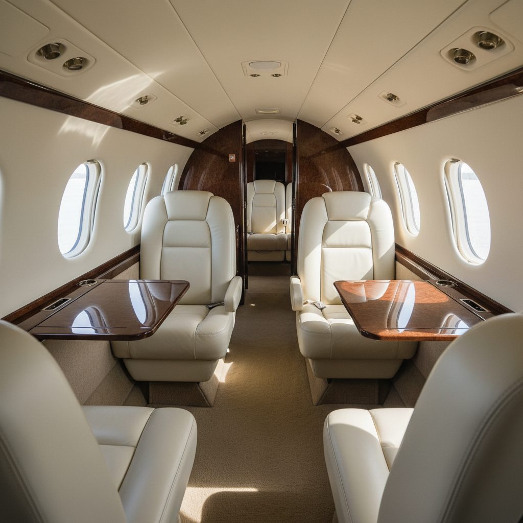 Beechcraft B200 Super King Air, Private cabin, illustrative image