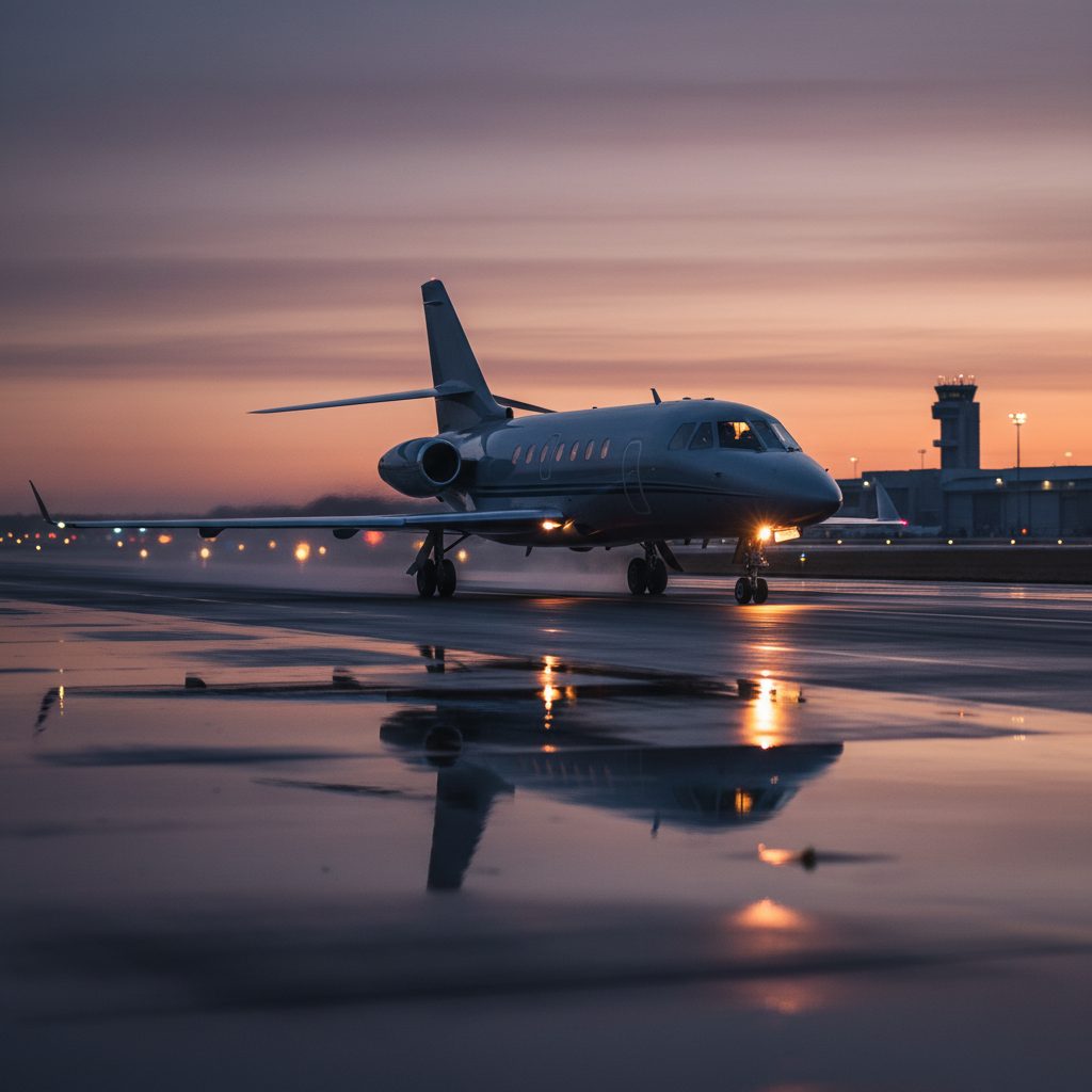 Dassault Falcon 50/50EX, On the runway, illustrative image