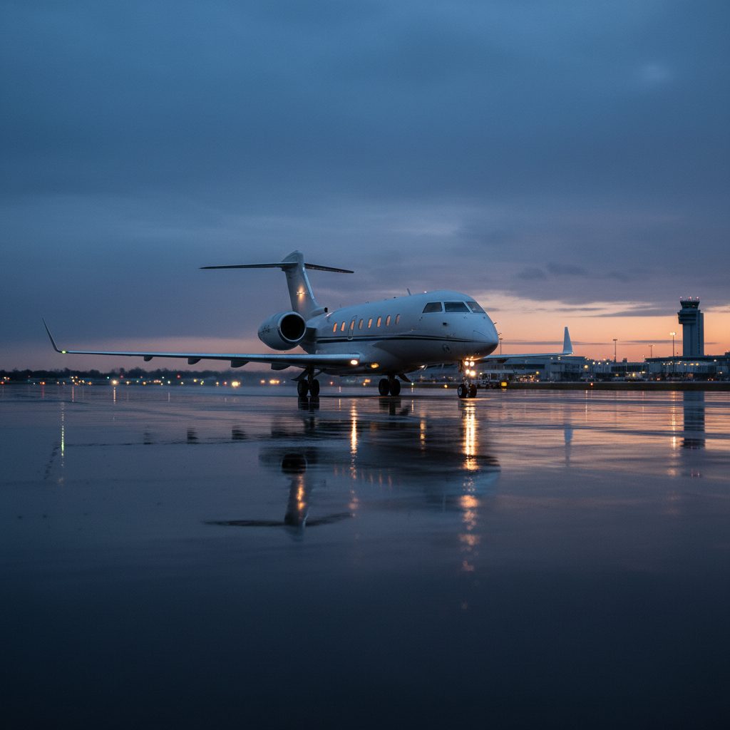 Bombardier Global 6000, On the runway, illustrative image