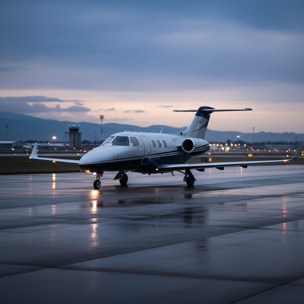 Hawker 400XP, On the runway, illustrative image