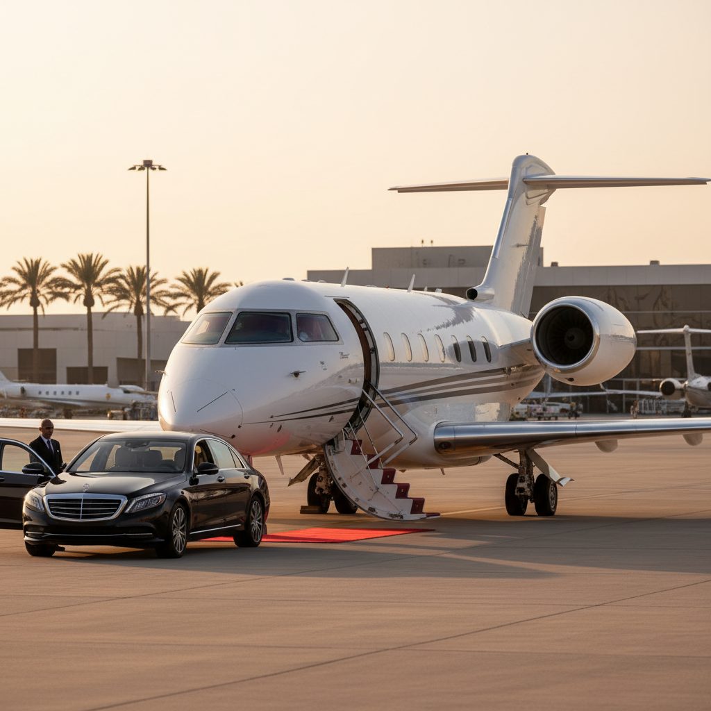 Bombardier Challenger 650, Ready for boarding, illustrative image