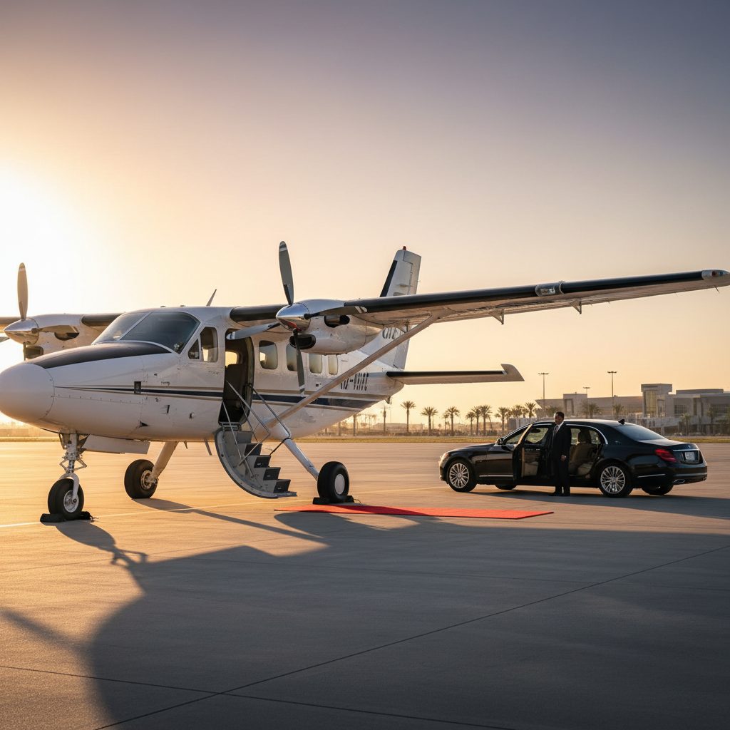 Gippsaero GA8 Airvan, Ready for boarding, illustrative image