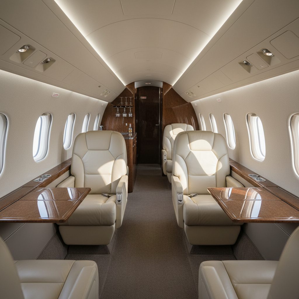 Embraer EMB 135, Private cabin, illustrative image