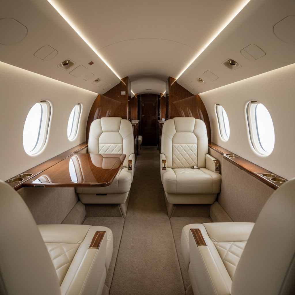 Bombardier LearJet 40/40XR, Private cabin, illustrative image