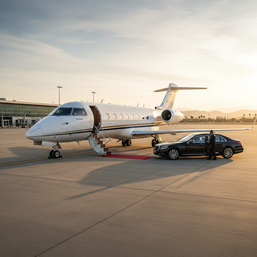 Bombardier Challenger 850, Ready for boarding, illustrative image