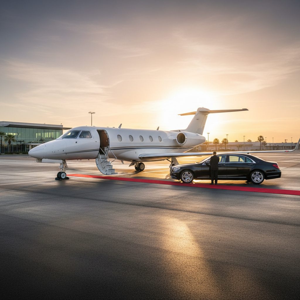 Cessna C750 Citation X, Ready for boarding, illustrative image