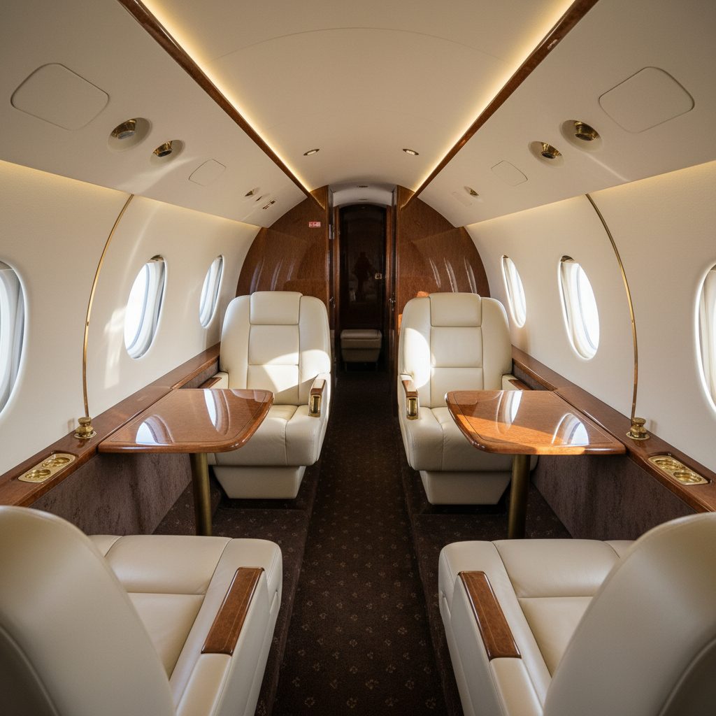 Rockwell Sabreliner 40, Private cabin, illustrative image