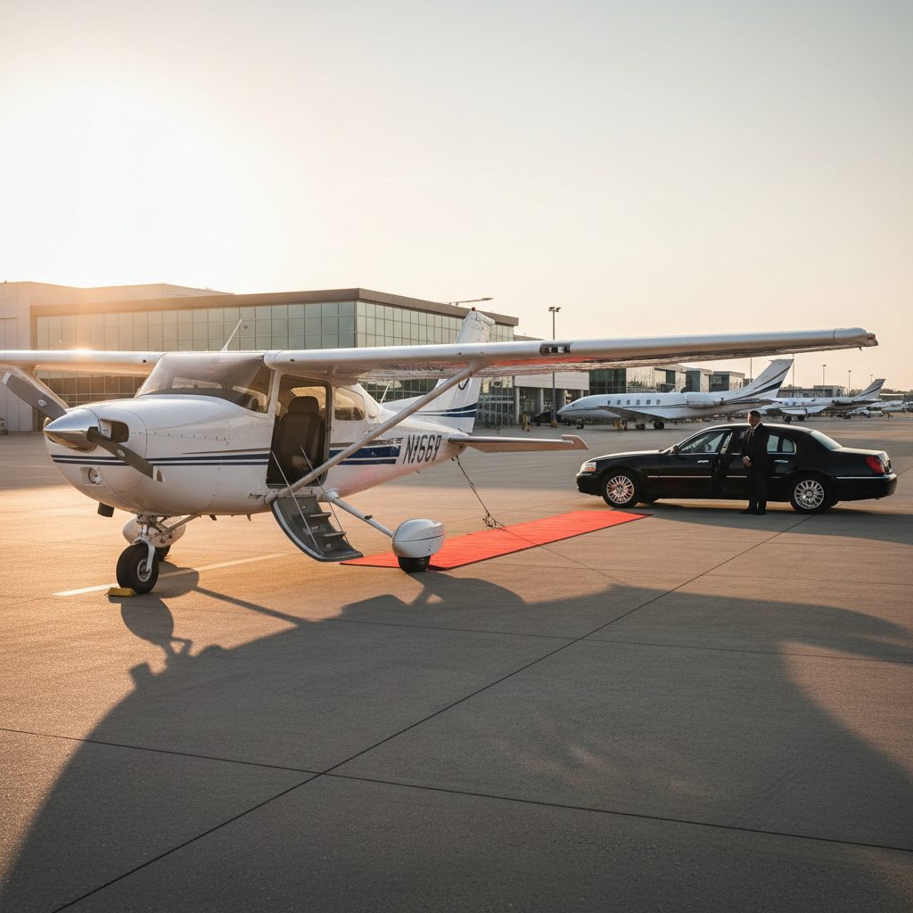 Cessna 182, Ready for boarding, illustrative image