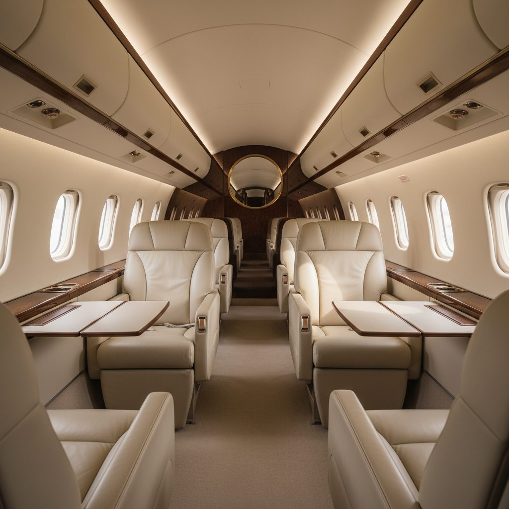 Fokker F70, Private cabin, illustrative image