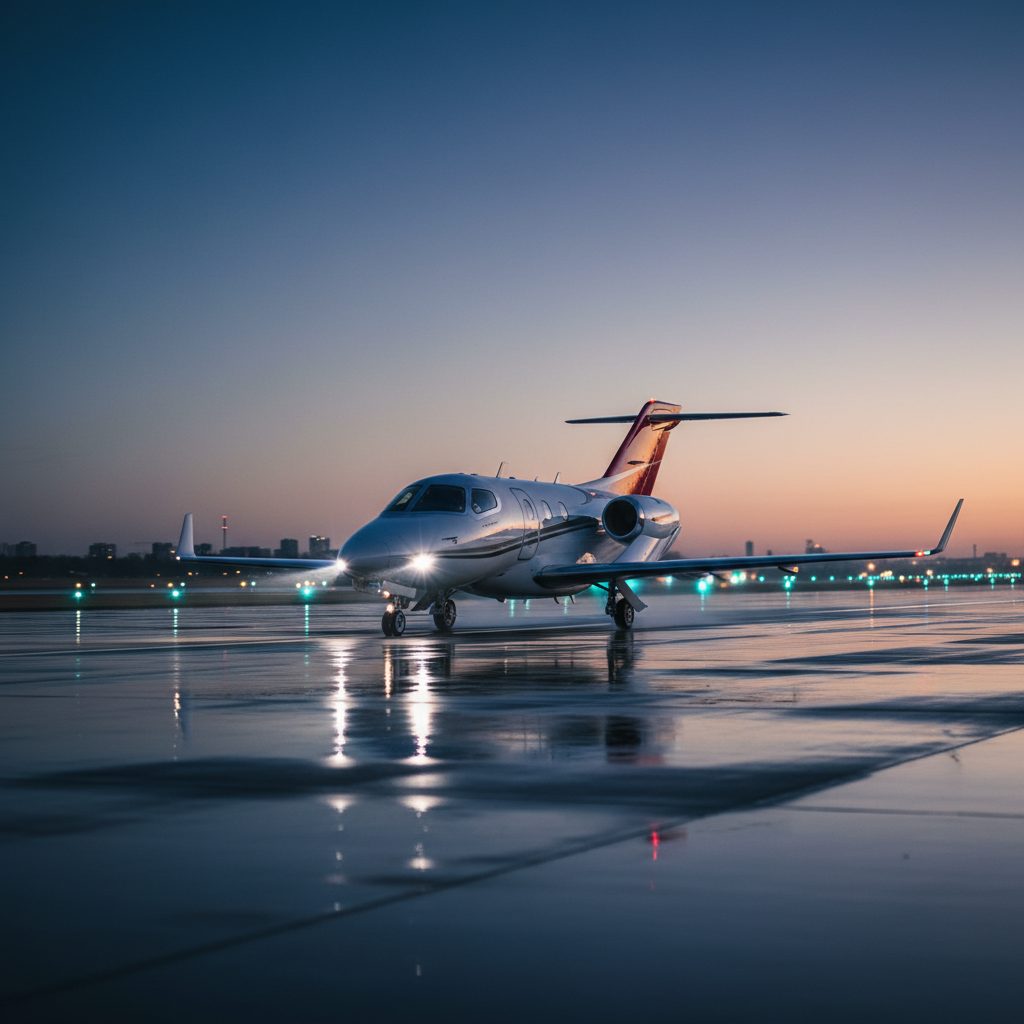 Honda Ha-420 HondaJet, On the runway, illustrative image