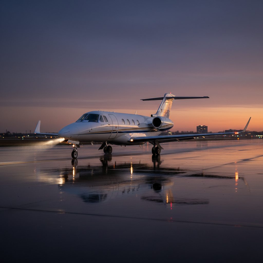 Cessna Citation Ultra, On the runway, illustrative image