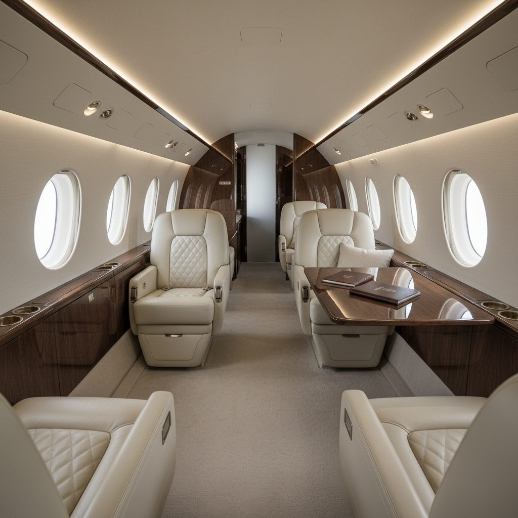Gulfstream G500, Private cabin, illustrative image