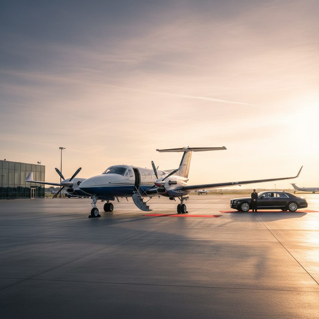 Piper PA-31, Ready for boarding, illustrative image