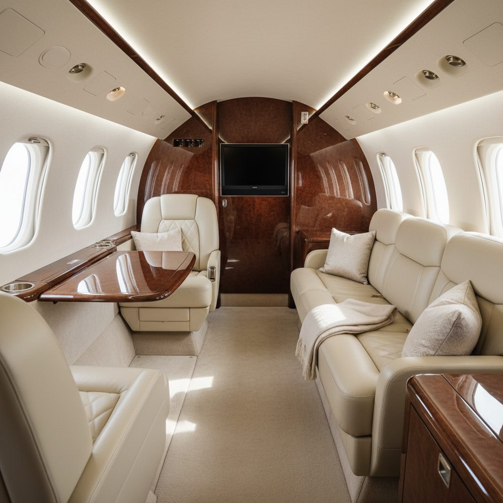 Gulfstream GIII, Private cabin, illustrative image