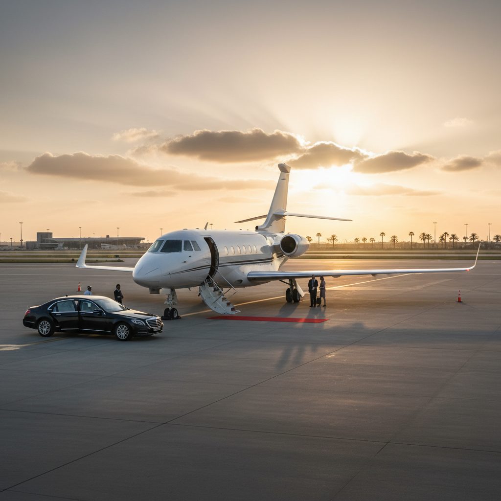 Dassault Falcon 8X, Ready for boarding, illustrative image