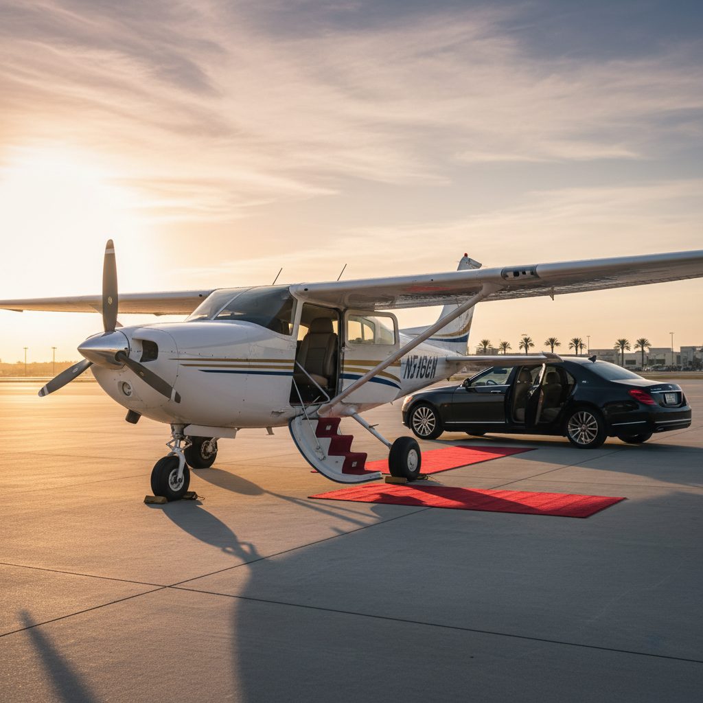 Cessna 206, Ready for boarding, illustrative image