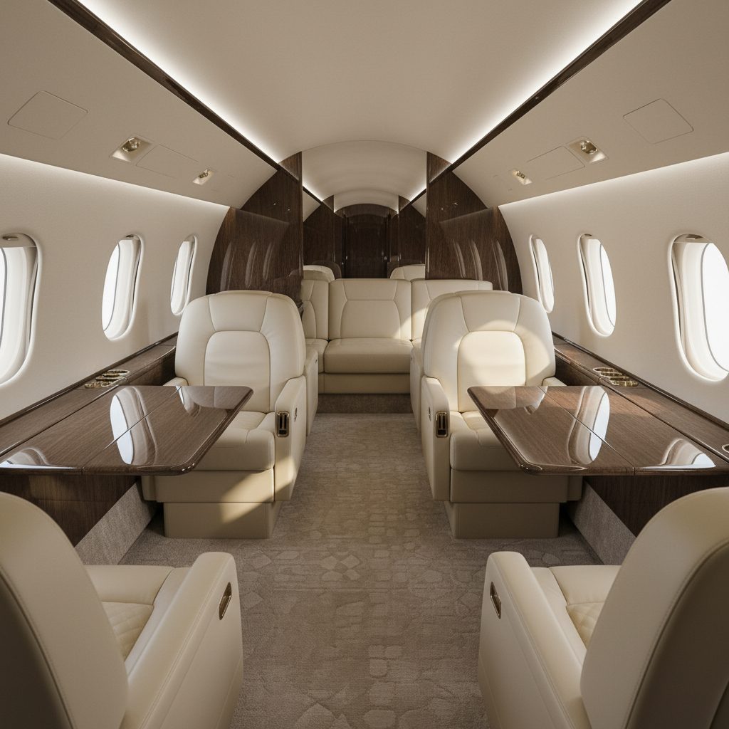 Bombardier Global 7500, Private cabin, illustrative image