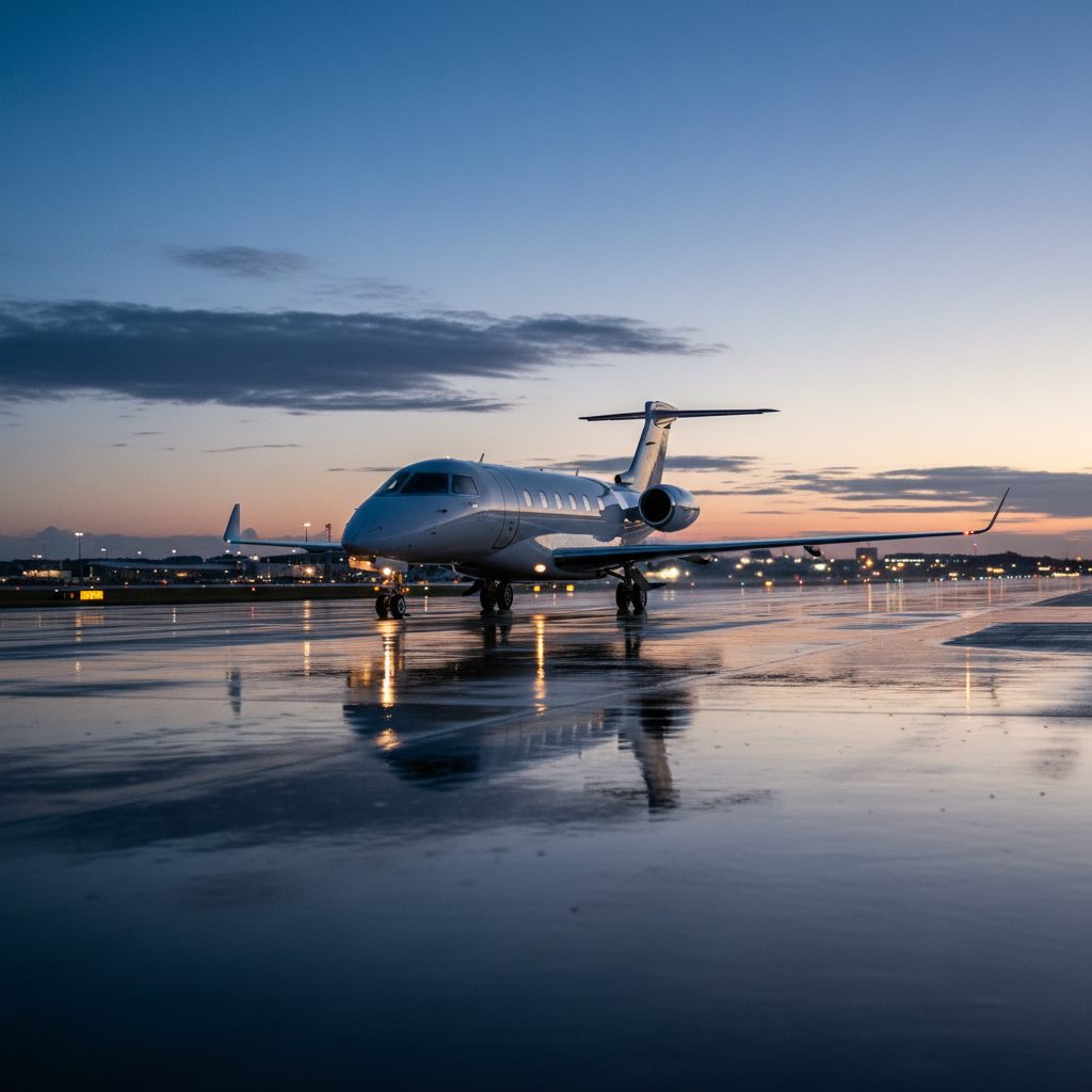 Embraer Praetor 600, On the runway, illustrative image