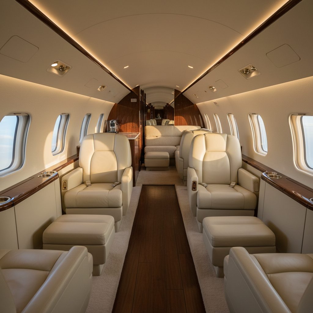 Bombardier Challenger 850, Private cabin, illustrative image