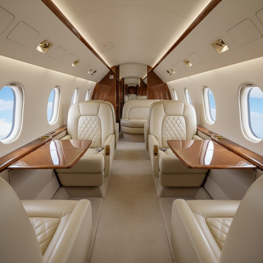 Gulfstream GV, Private cabin, illustrative image