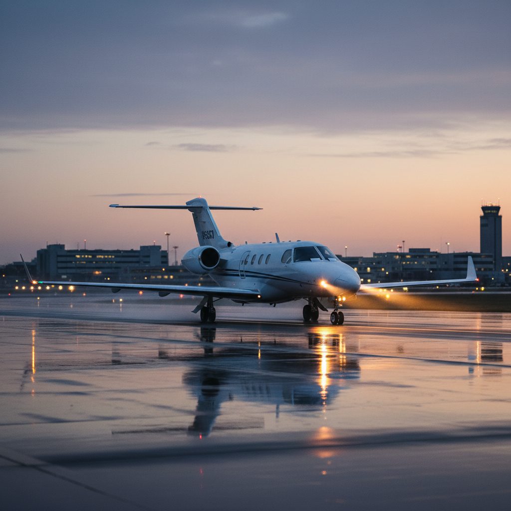 Cessna Citation XLS+, On the runway, illustrative image