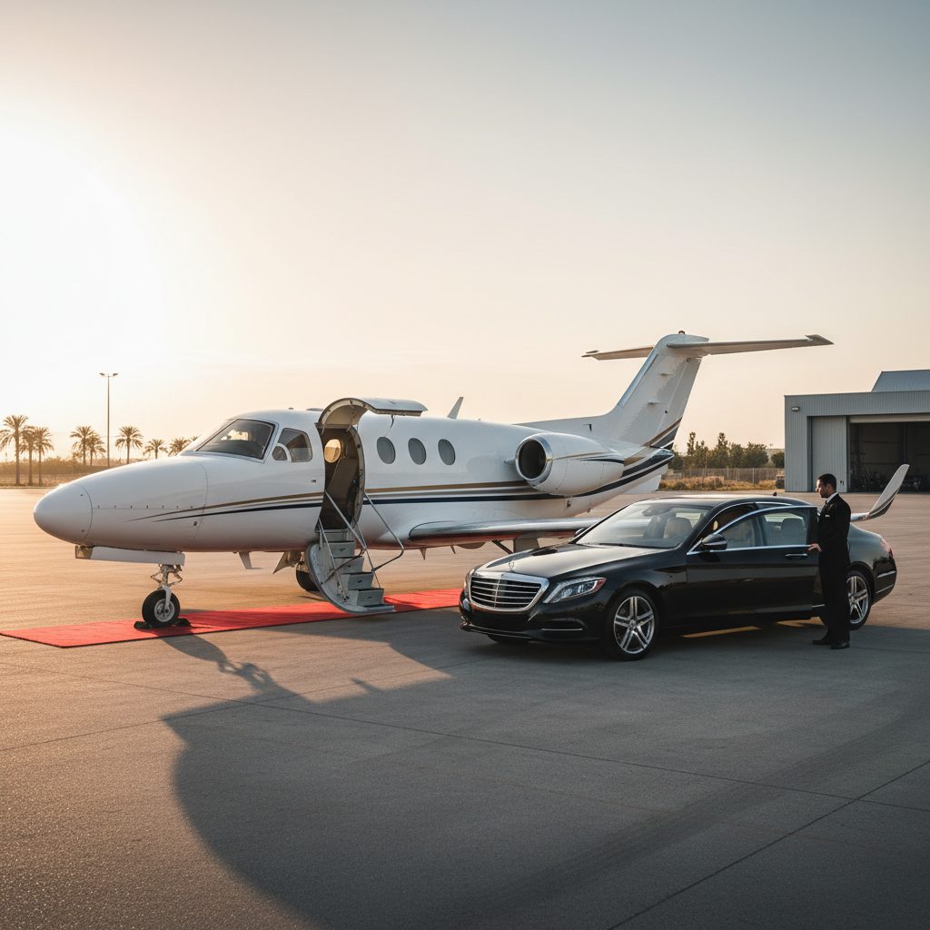 Cessna Citation Mustang, Ready for boarding, illustrative image