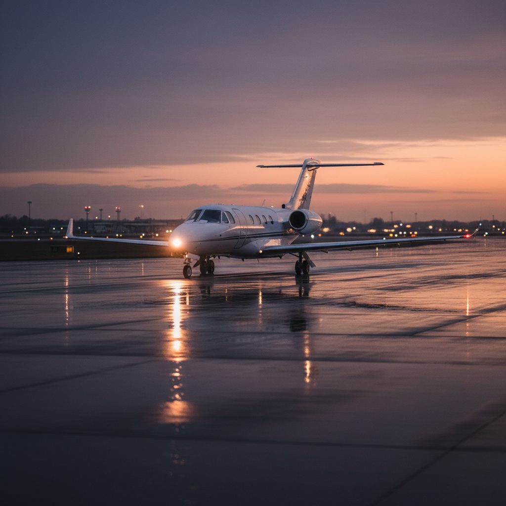Cessna 560 Citation V, On the runway, illustrative image