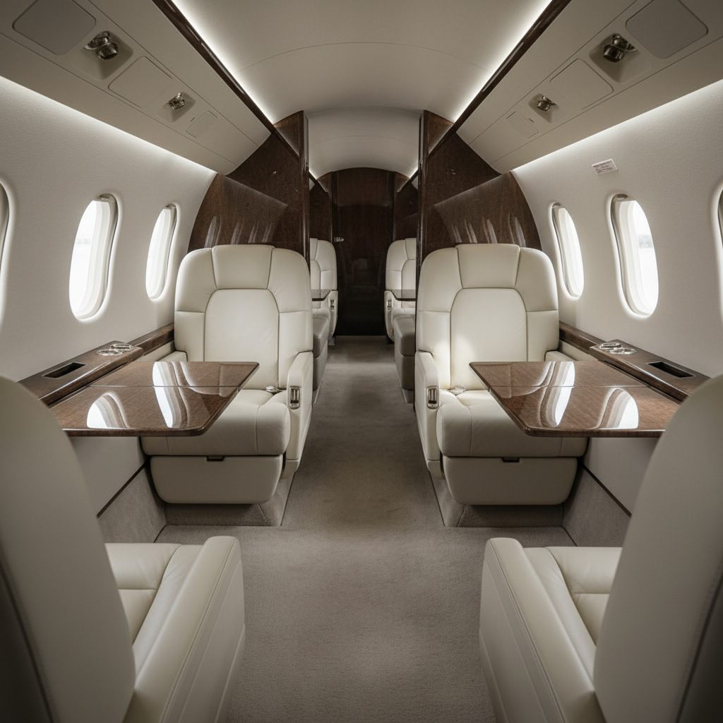 Embraer Legacy 450, Private cabin, illustrative image