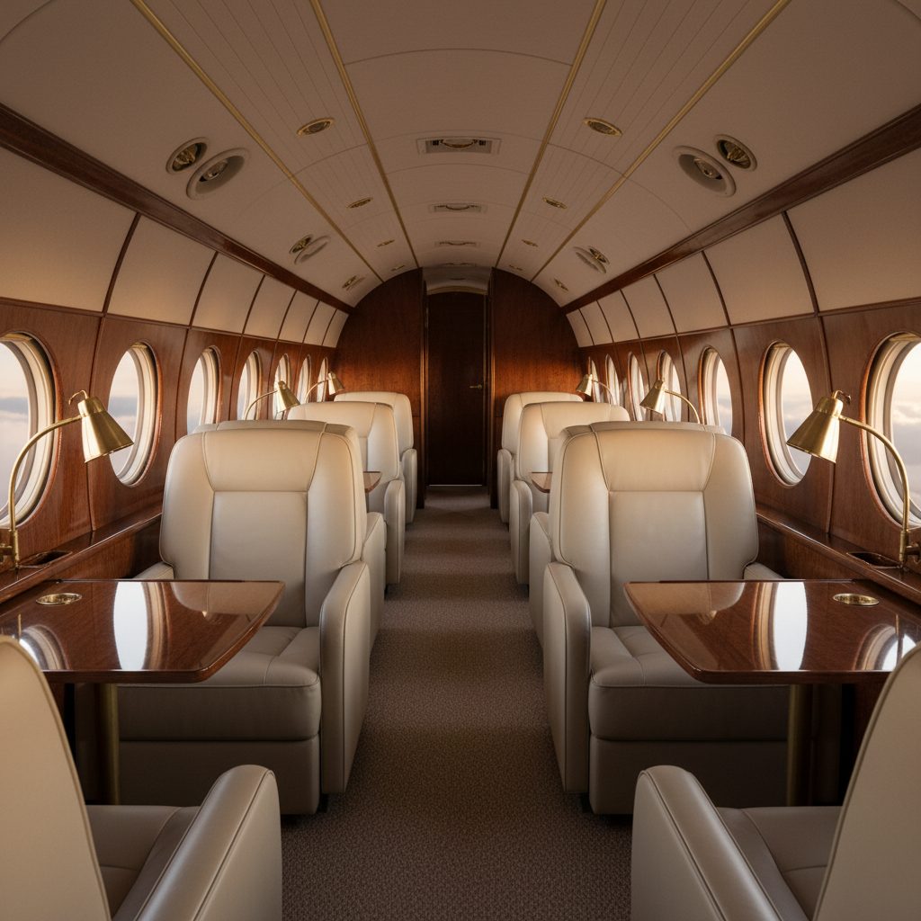 Douglas DC-3, Private cabin, illustrative image