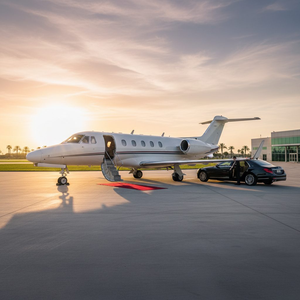Cessna Citation XLS, Ready for boarding, illustrative image