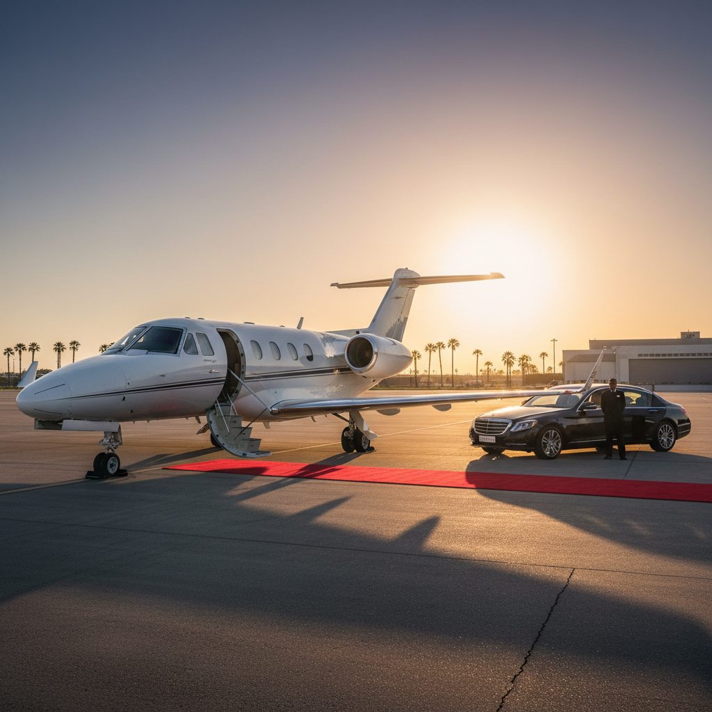 Cessna Citation XL, Ready for boarding, illustrative image