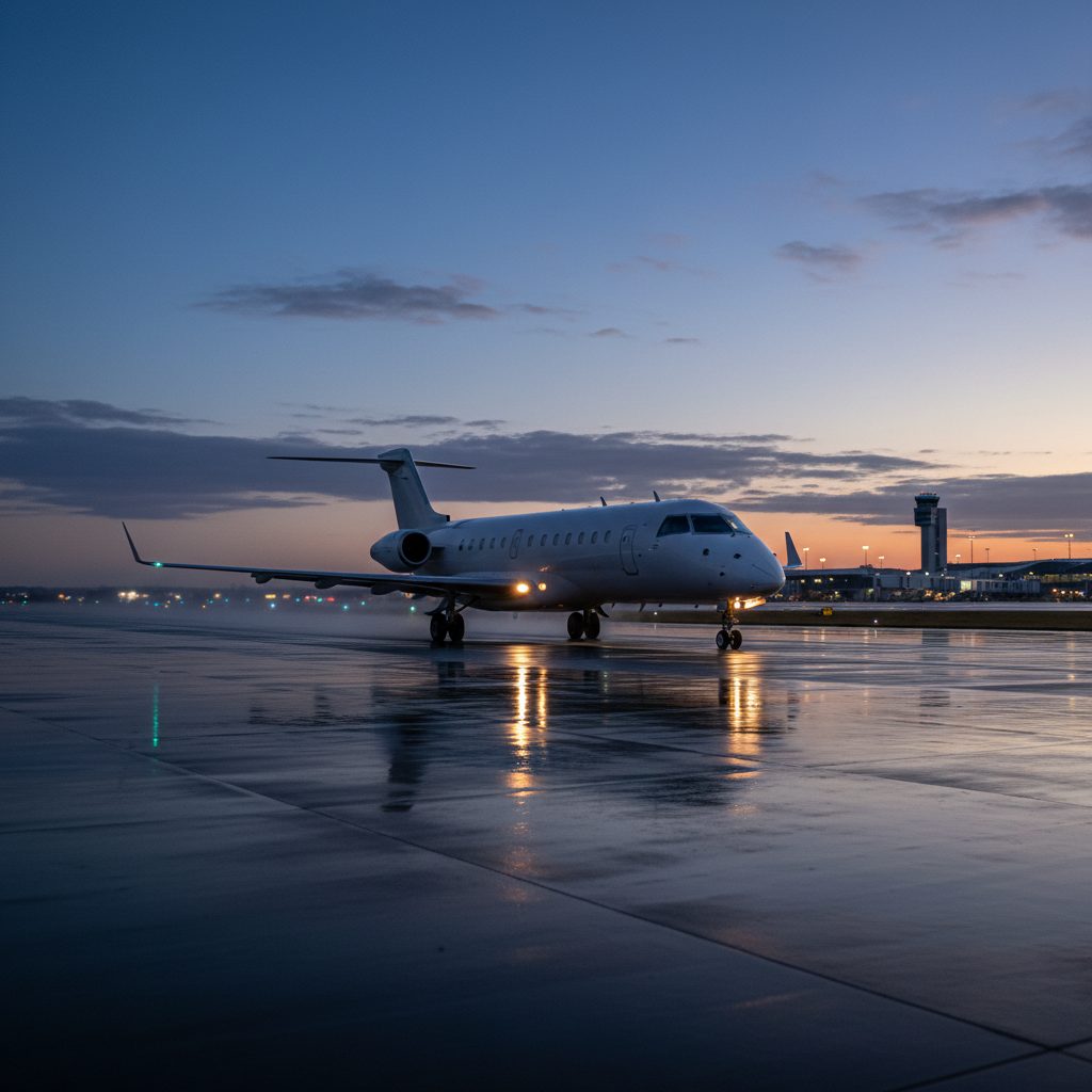 Embraer EMB 145, On the runway, illustrative image