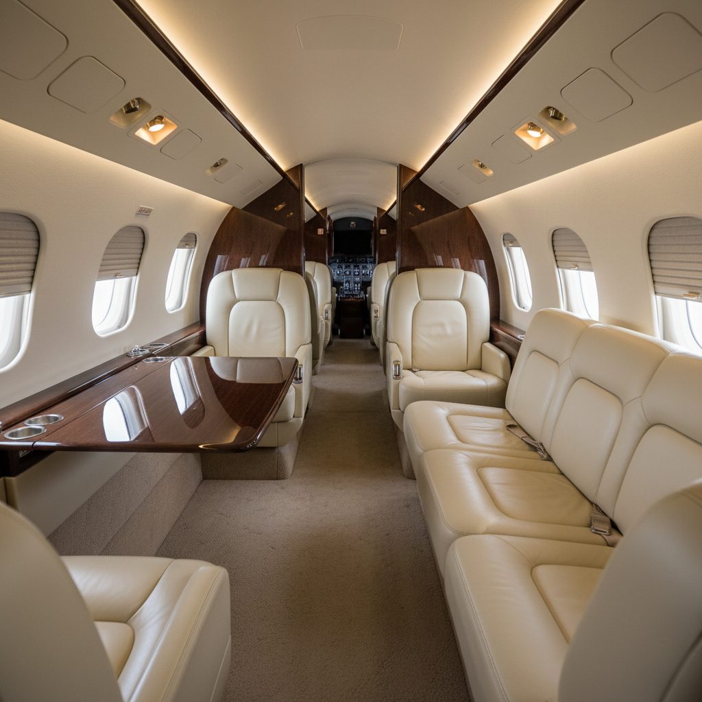 BAe Hawker 800/800XP, Private cabin, illustrative image