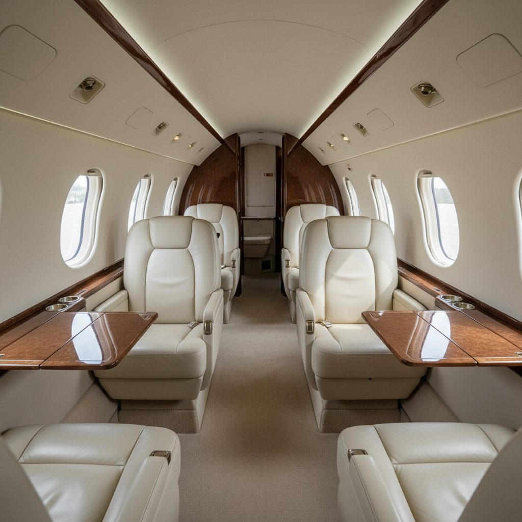 Bombardier LearJet 60, Private cabin, illustrative image