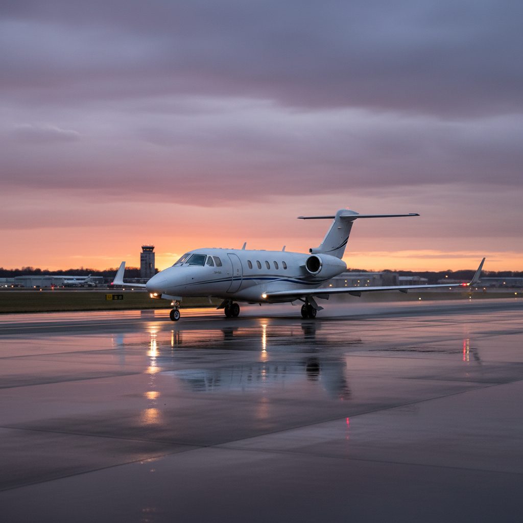 Cessna Citation XLS, On the runway, illustrative image