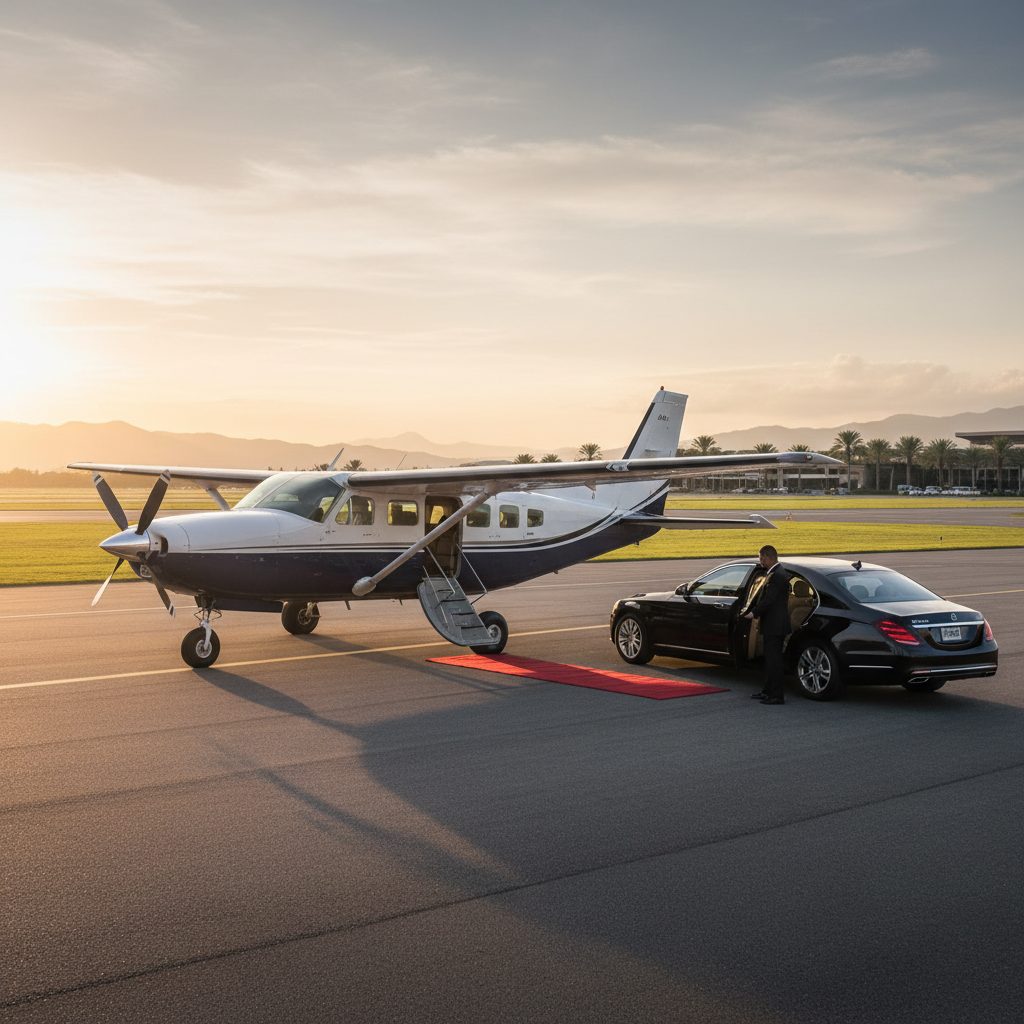 Cessna 208 Caravan, Ready for boarding, illustrative image