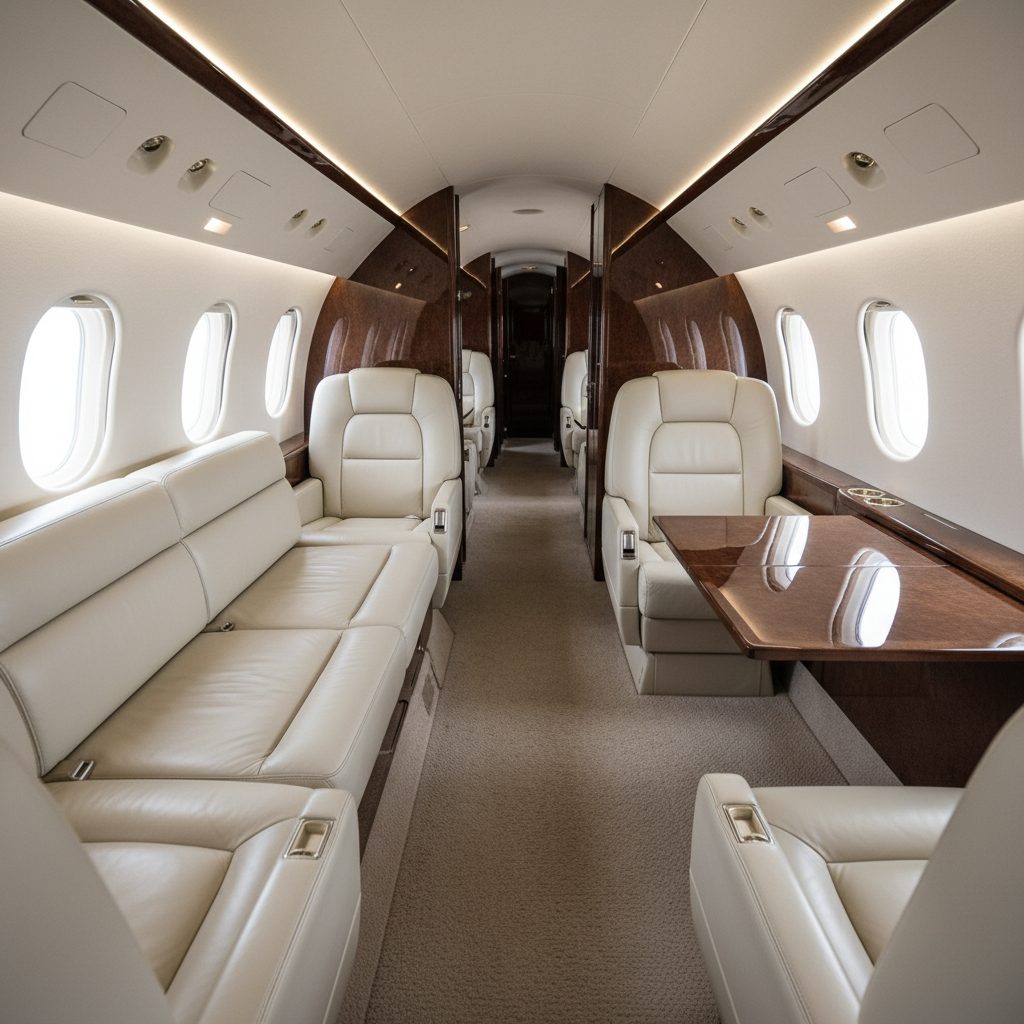 Dassault Falcon 50/50EX, Private cabin, illustrative image