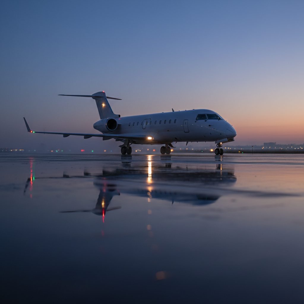 Bombardier CRJ200, On the runway, illustrative image