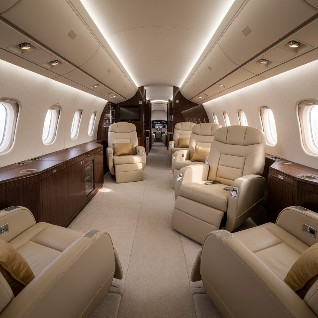 Embraer EMB 190, Private cabin, illustrative image