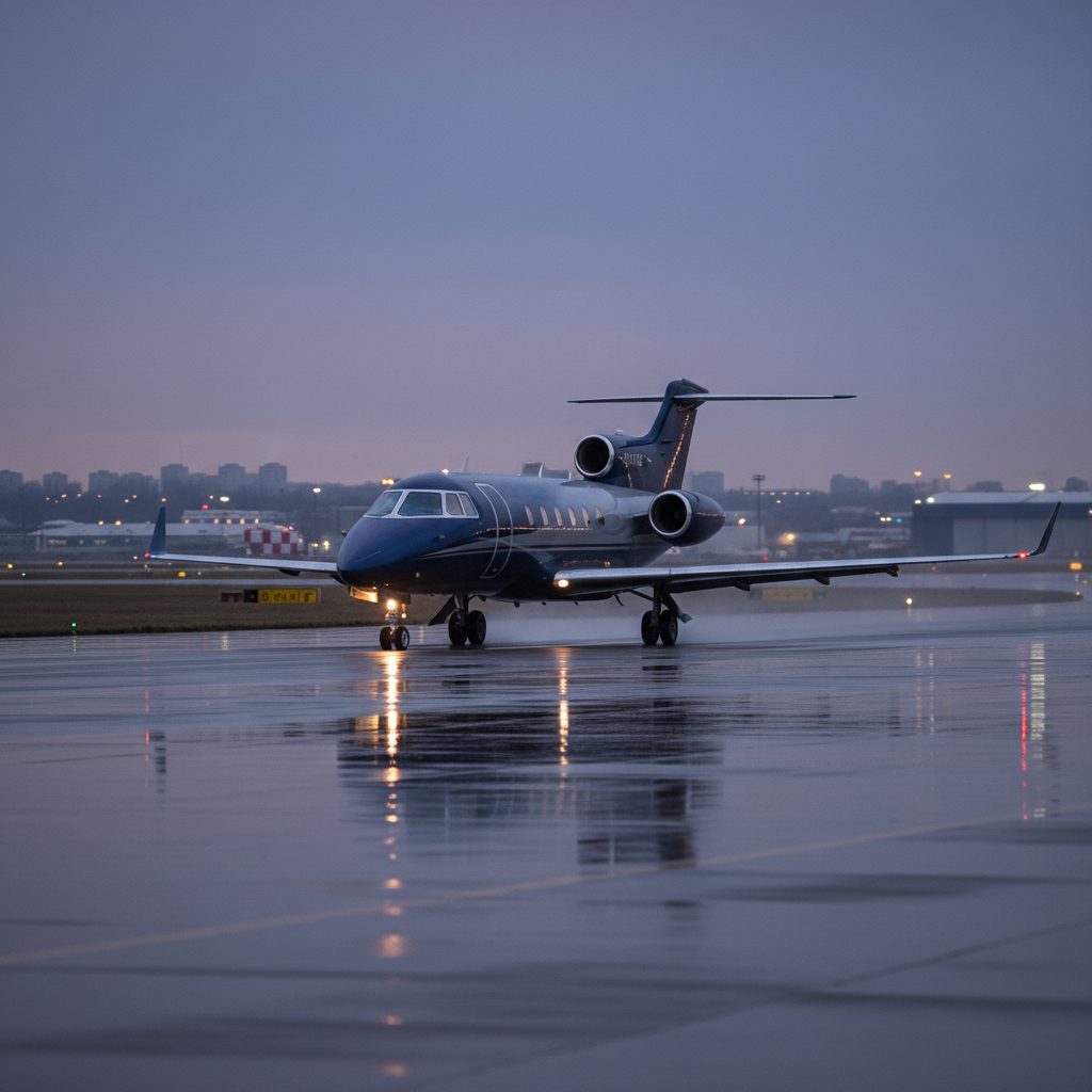 BAe Hawker 1000, On the runway, illustrative image