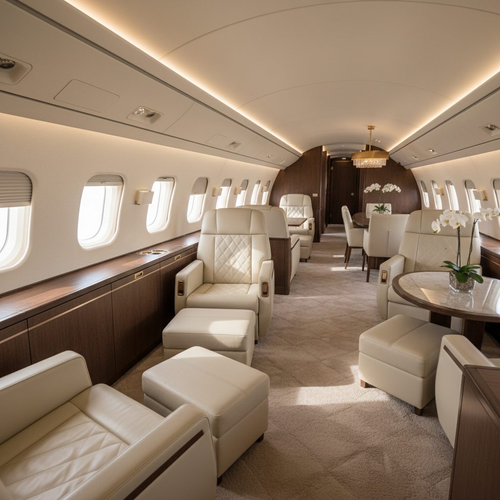 Boeing 777-200, Private cabin, illustrative image