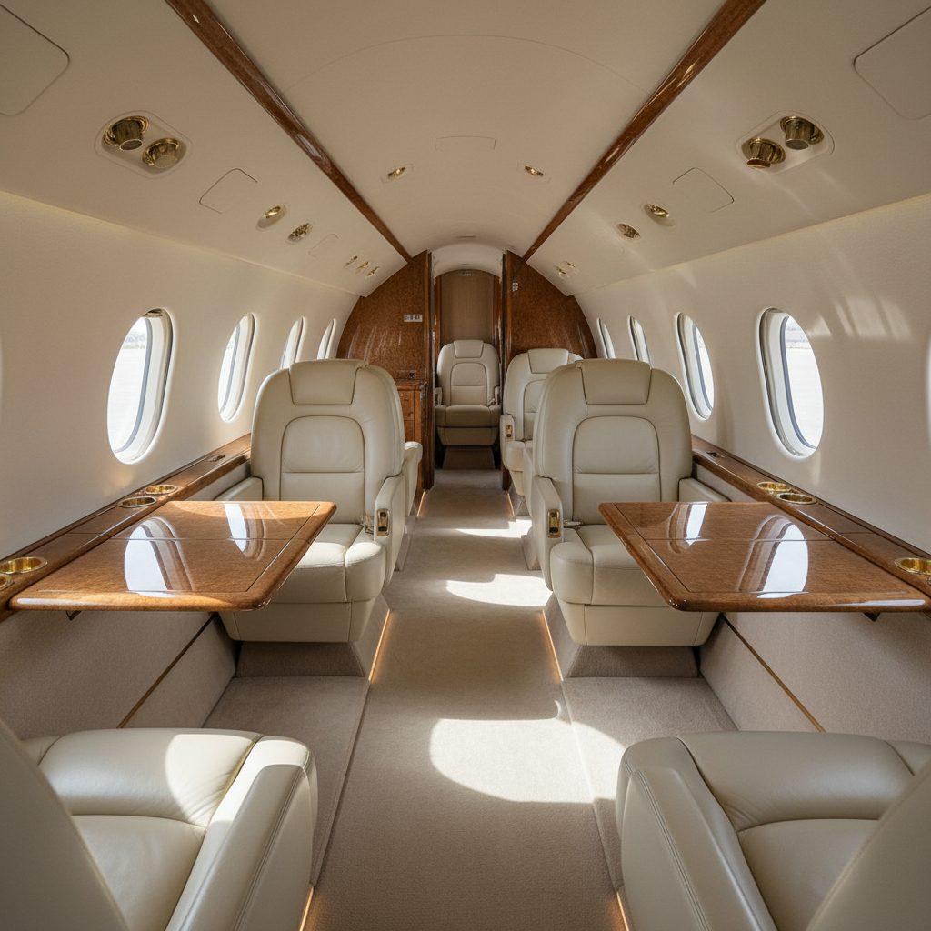 BAe Hawker 700/750, Private cabin, illustrative image