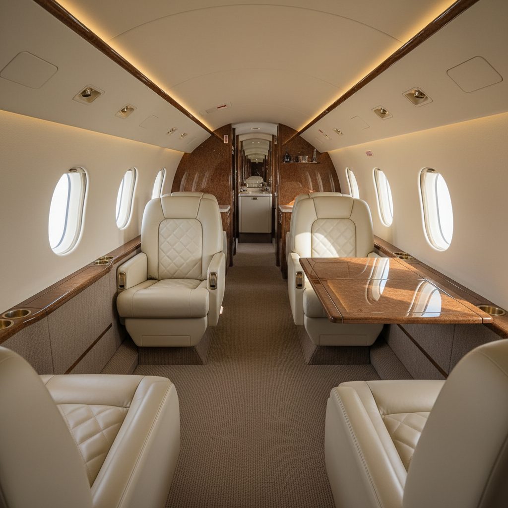 Gulfstream G200, Private cabin, illustrative image