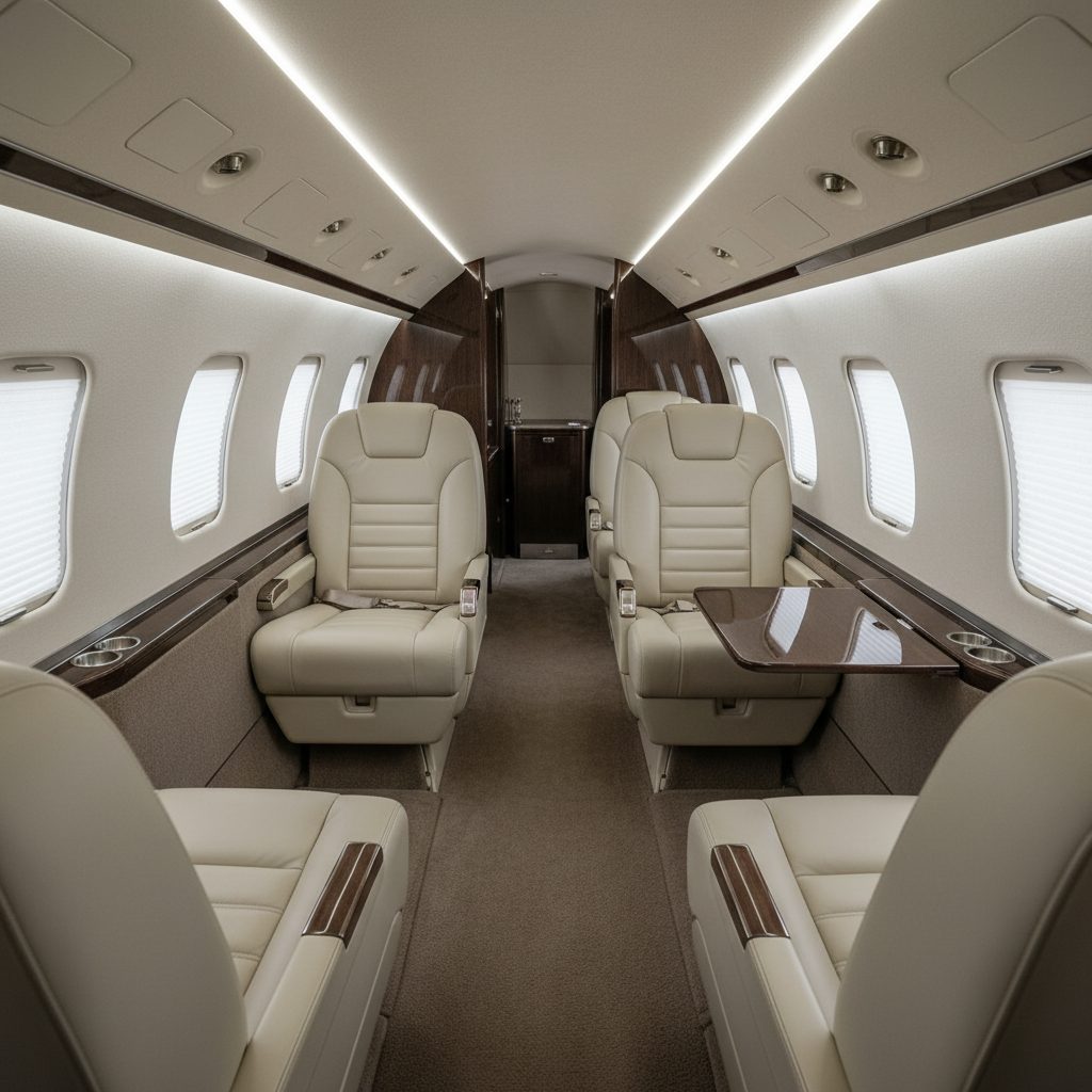 Cessna Citation M2, Private cabin, illustrative image