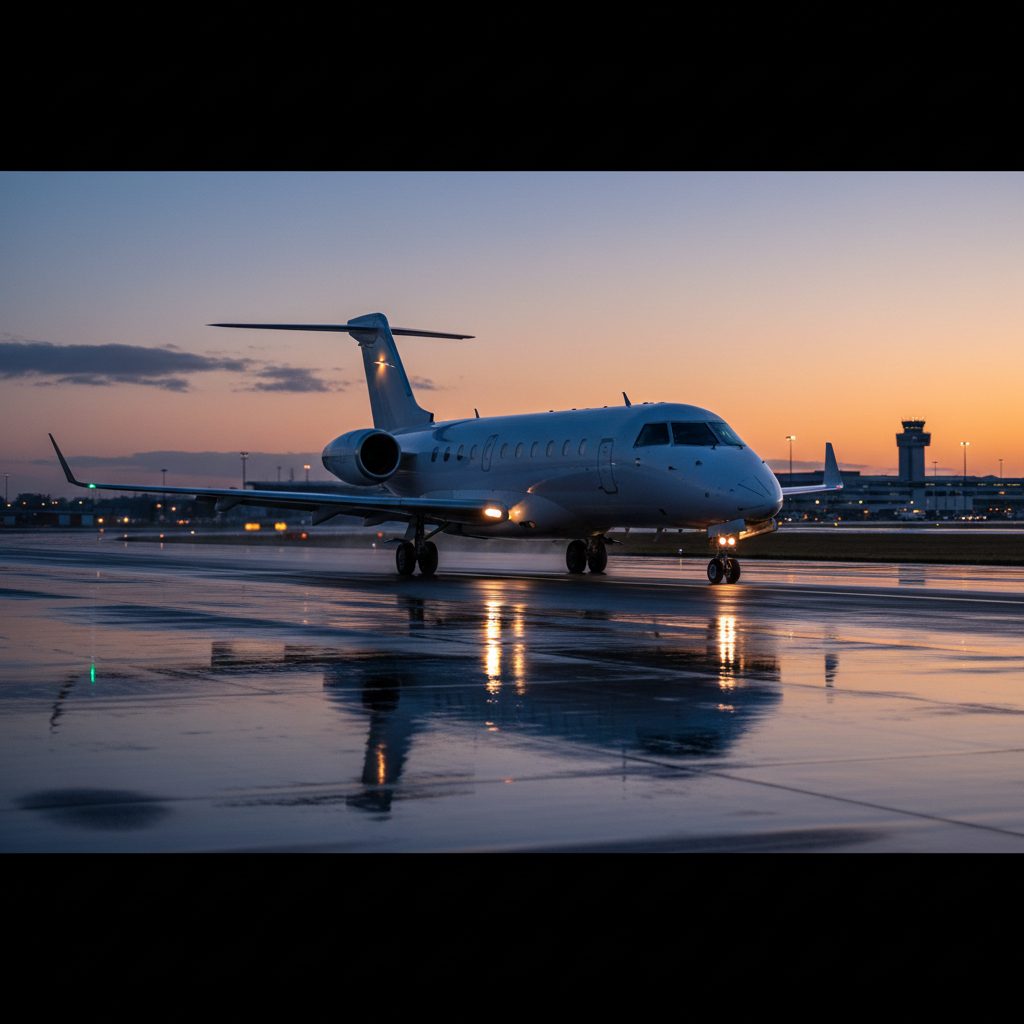 Embraer EMB 135, On the runway, illustrative image