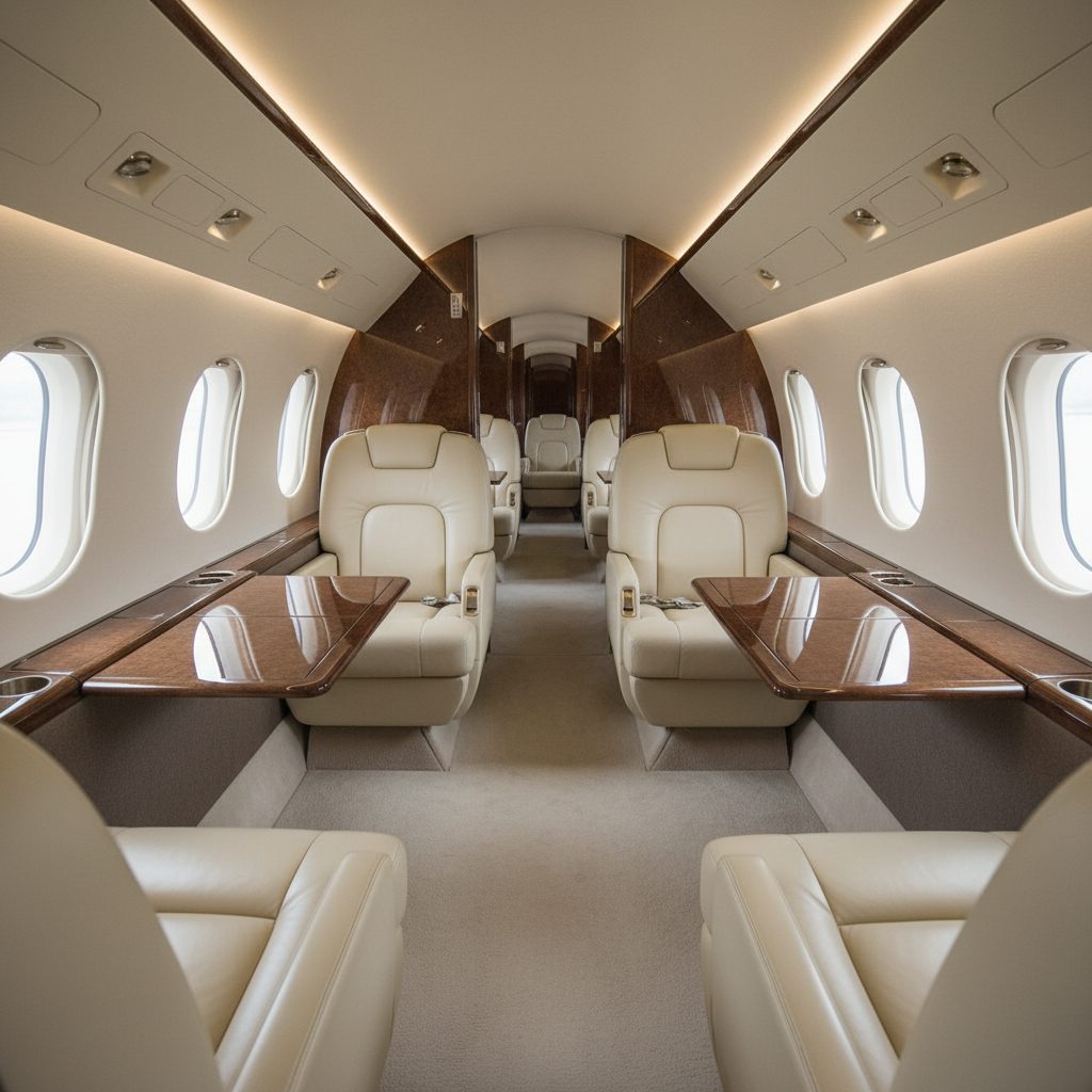 Dassault Falcon 900/900EX, Private cabin, illustrative image