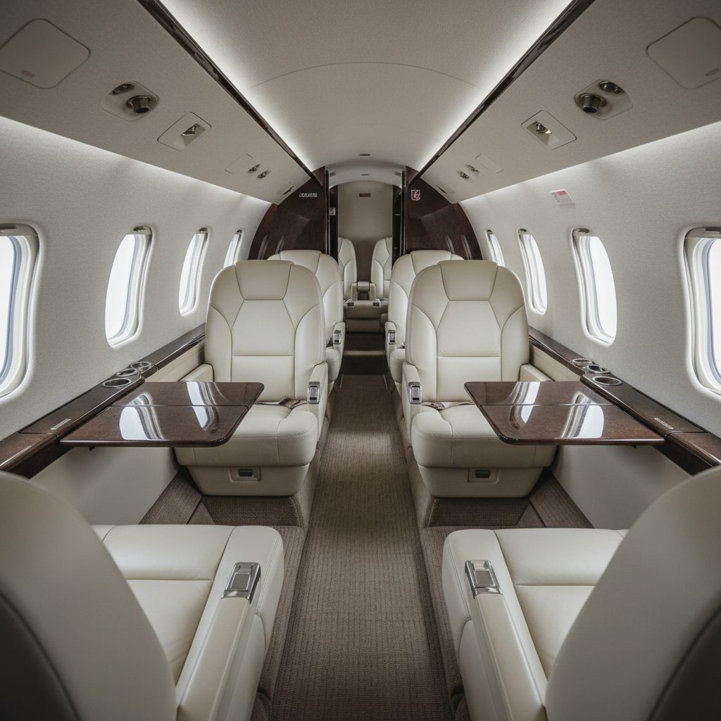 Cessna 525 Citation CJ2, Private cabin, illustrative image