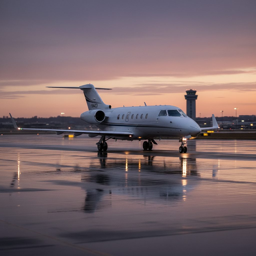 BAe Hawker 800/800XP, On the runway, illustrative image