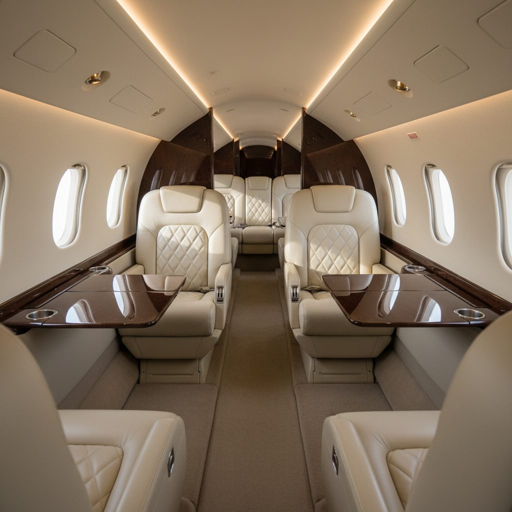 Hawker Beechcraft Premier 1, Private cabin, illustrative image