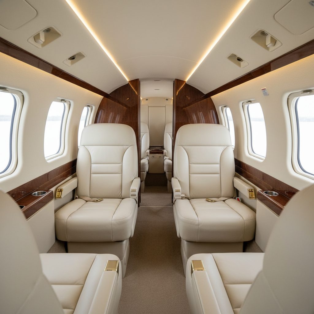 Britten Norman BN-2 Islander, Private cabin, illustrative image